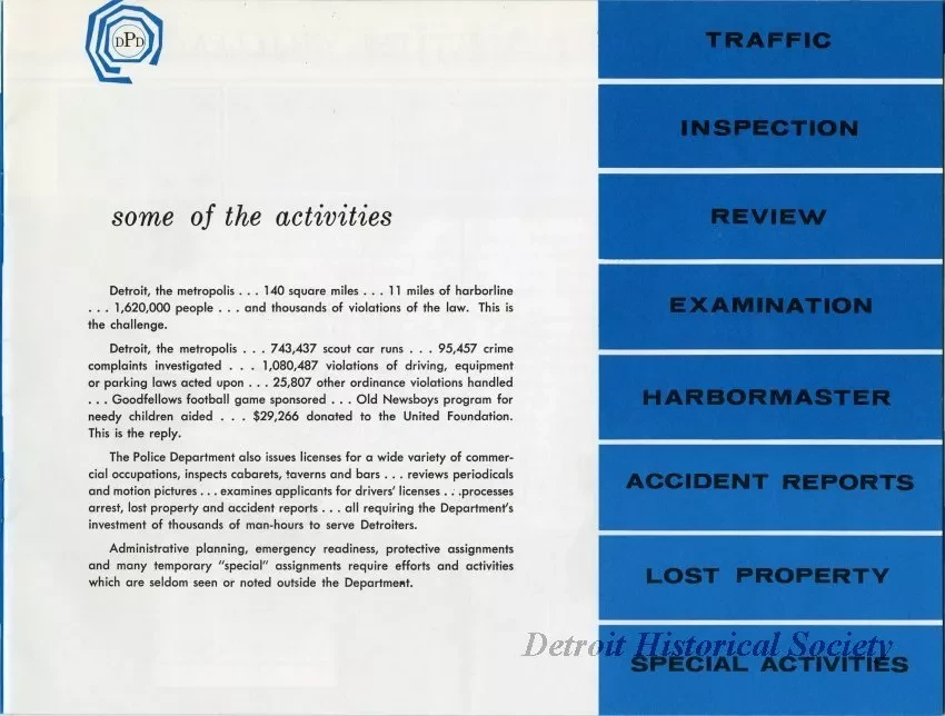 Booklet - Detroit Police Department