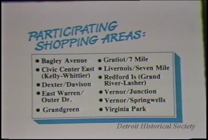 U-Matic - 20 sec. P.S.A. Shopping Area