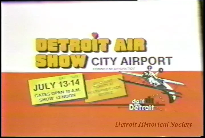 U-Matic - Detroit Air Show 1985 00:30:00
Detroit Air Show 1985 00:10:00
DUB/eg/6-24-85