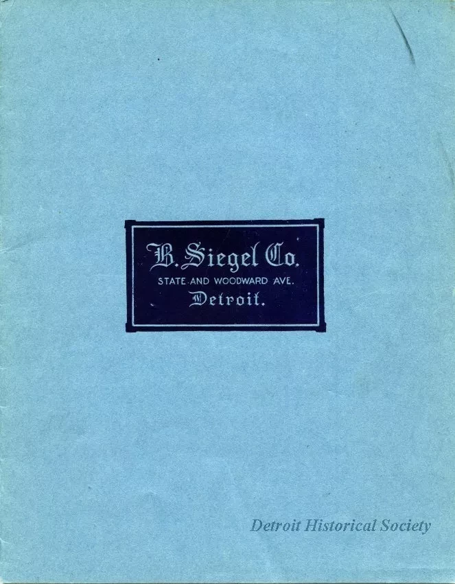 Catalog, Sales - B. Siegel Co.