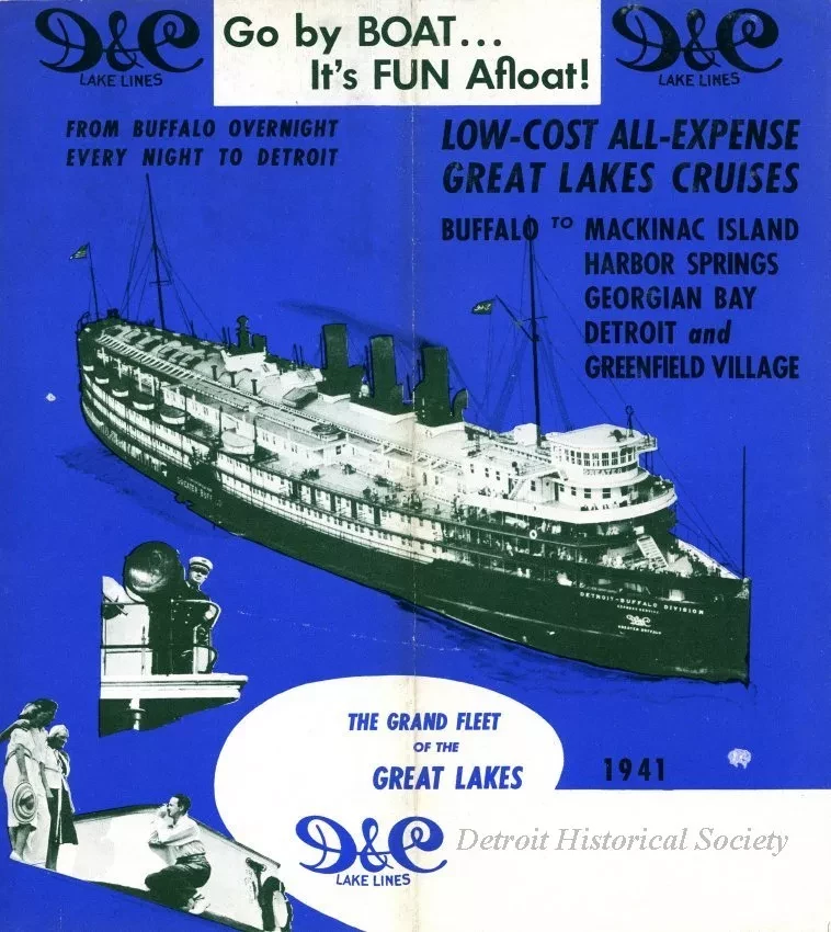 Brochure - D&C Lake Lines
Low-Cost All-Expense Great Lakes Cruises