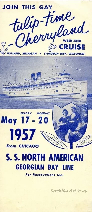 Brochure - Tulip-Time - Cherryland Week-End Cruise