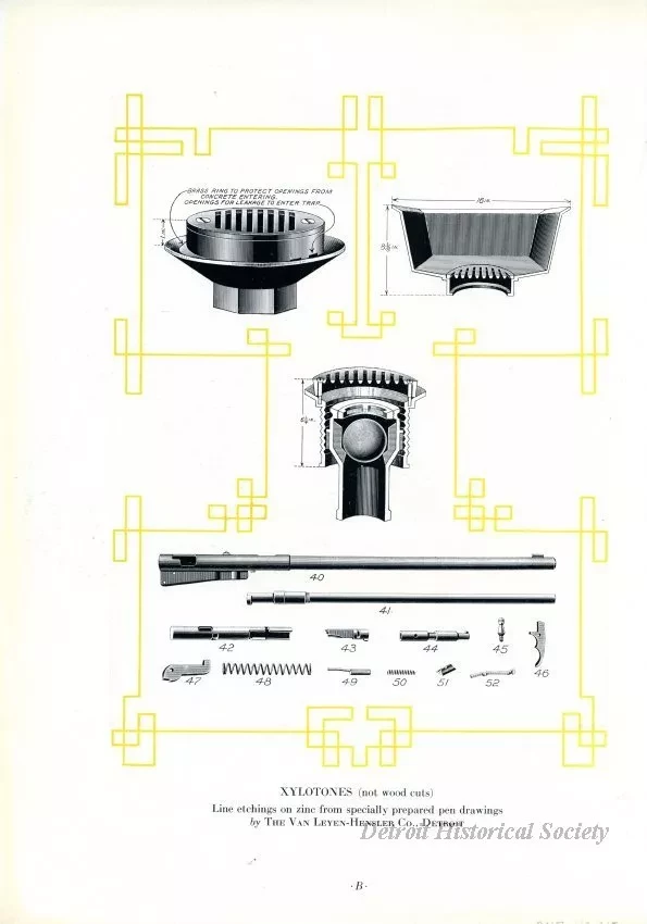 Print - A. Great Lakes Steamer - Greater Detroit
B. Xylotones
