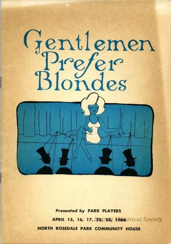 Program, Theater - Gentlemen Prefer Blondes