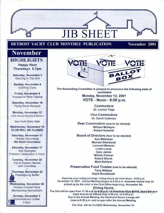 Newsletter - Jib Sheet