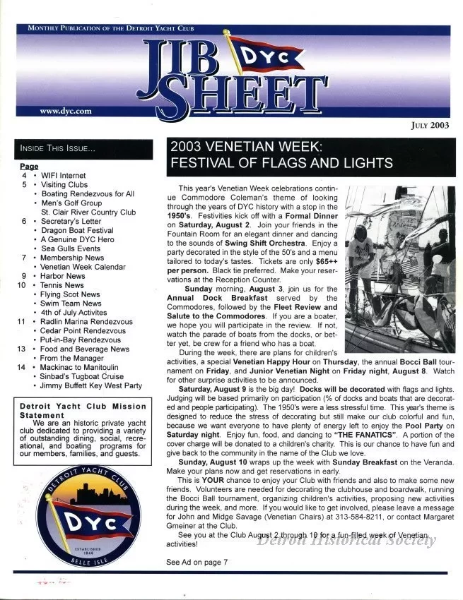 Newsletter - Jib Sheet