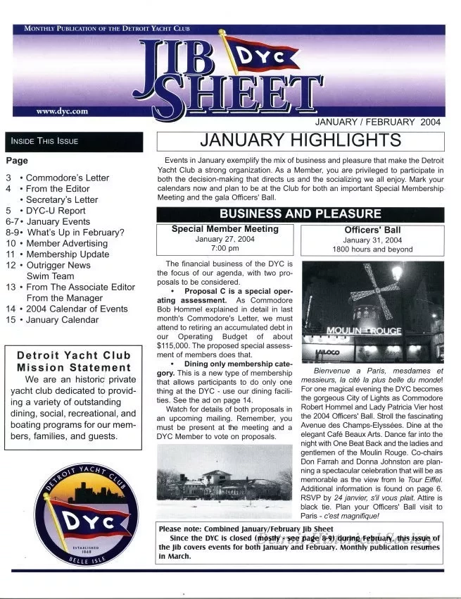 Newsletter - Jib Sheet