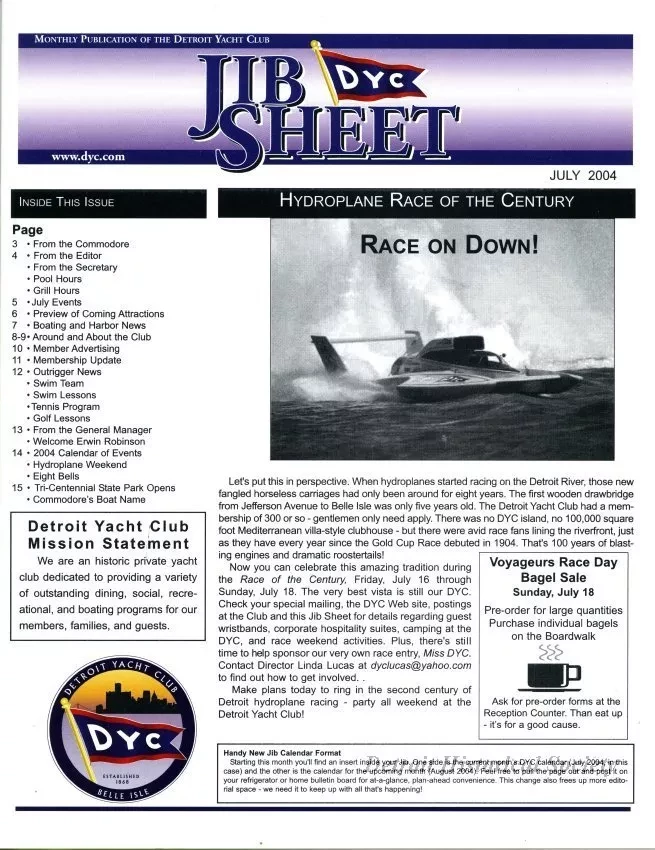 Newsletter - Jib Sheet