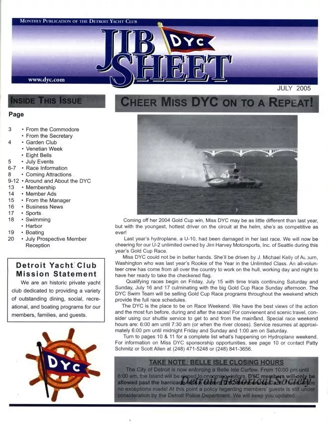 Newsletter - Jib Sheet