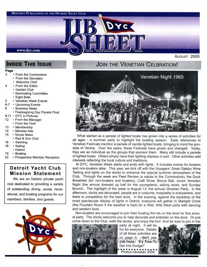 Newsletter - Jib Sheet