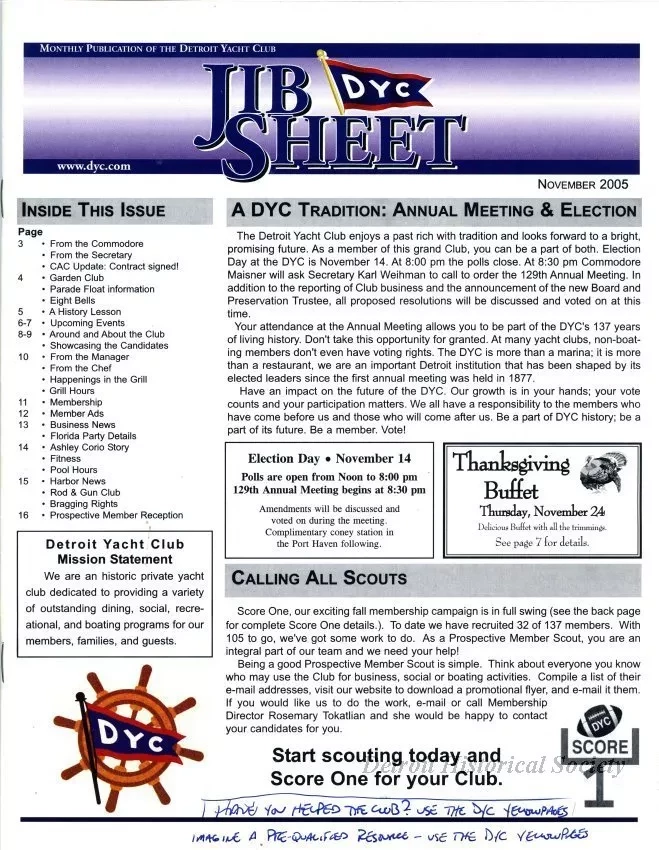 Newsletter - Jib Sheet