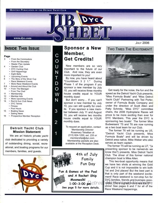Newsletter - Jib Sheet