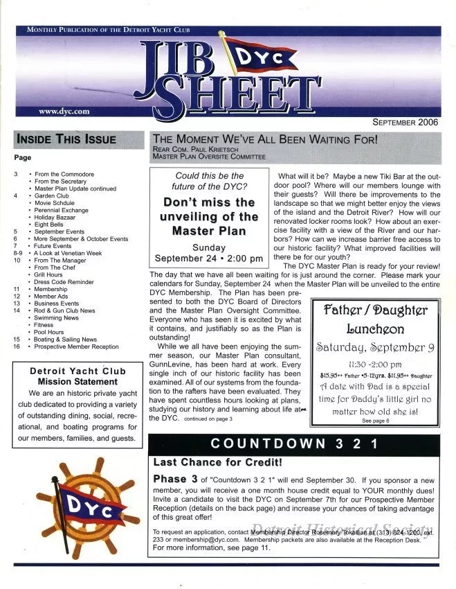 Newsletter - Jib Sheet
