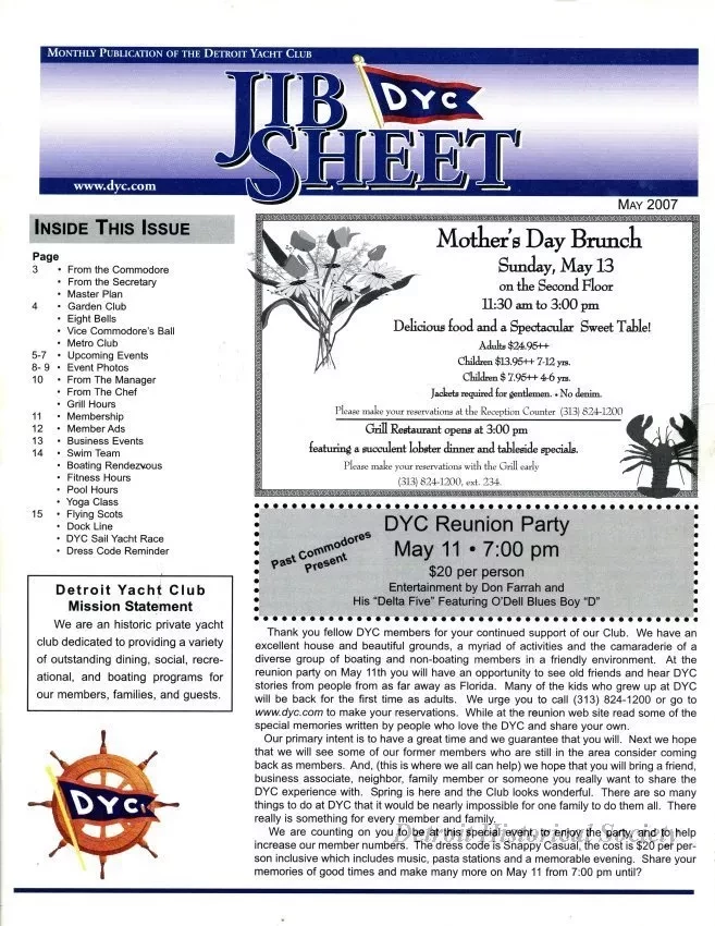 Newsletter - Jib Sheet