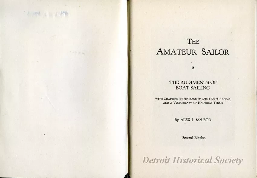 Booklet - The Amateur Sailor