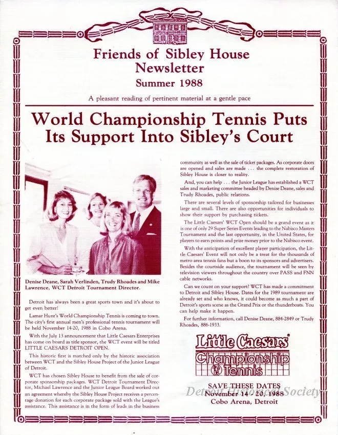Newsletter - Friends of Sibley House Newsletter