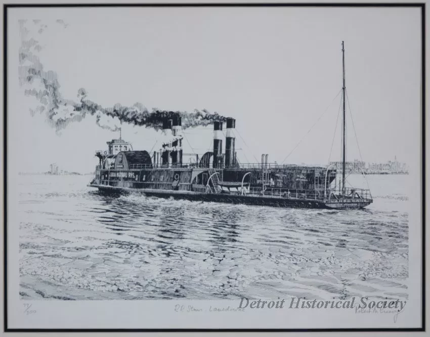 Print - R.R. Steamer Lansdowne