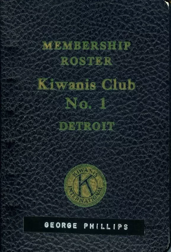 Roster - Membership Roster
Kiwanis Club No. 1, Detroit
