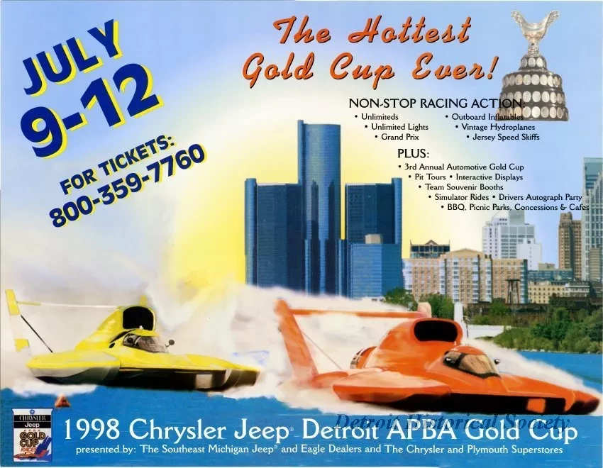 Poster - 1998 Chrysler Jeep Detroit APBA Gold Cup
