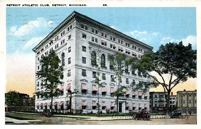 Postcard - Detroit Athletic Club, Detroit, Mich.