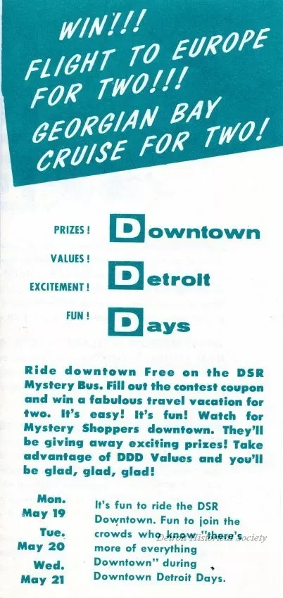 Brochure - Downtown Detroit Days