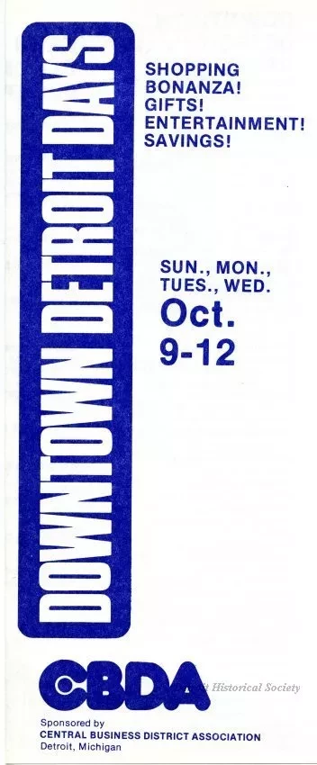 Brochure - Downtown Detroit Days