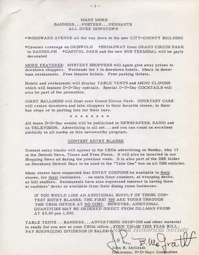 Letter - News Bulletin
Central Business District Association