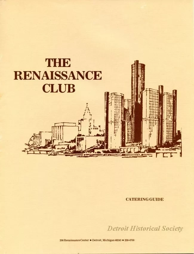 Menu - The Renaissance Club
Catering Guide