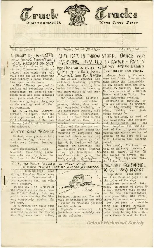 Newsletter - Truck Tracks, Vol. I, Issue 3