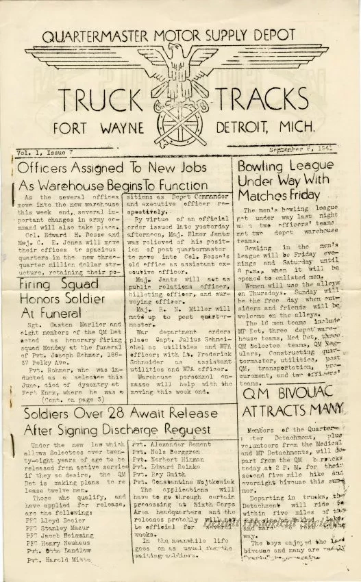 Newsletter - Truck Tracks, Vol. I, Issue 7