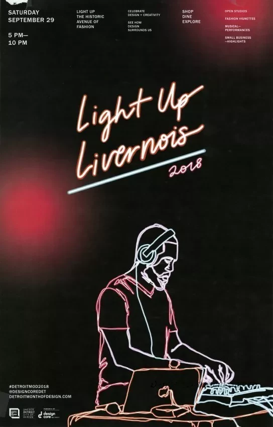 Poster - Light Up Livernois, 2018