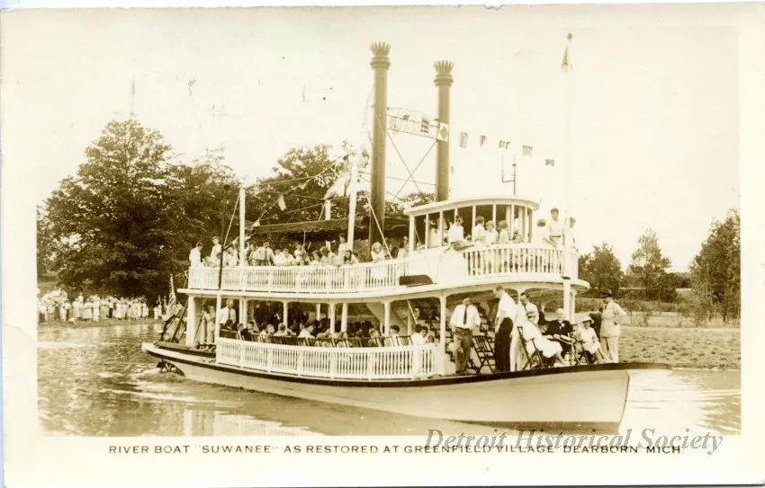 Postcard - Riverboat Suwanee As Restored At Greenfield Village. Dearborn Mich.