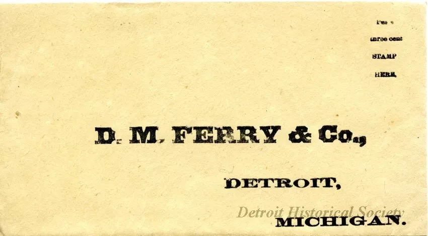 Envelope - D.M. Ferry & Co.