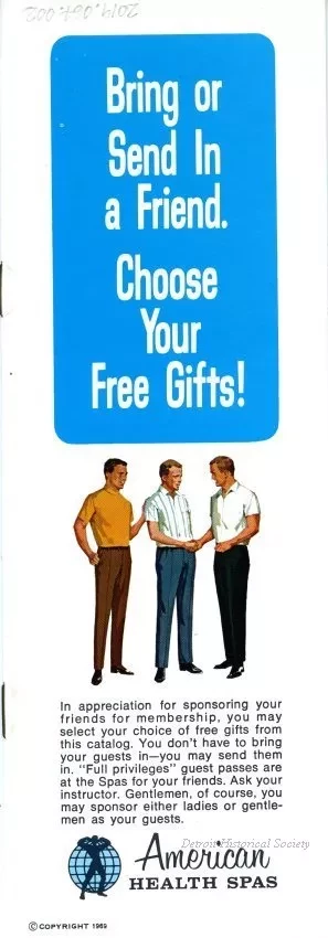 Brochure - Bring or Send In a Friend.
Choose Your Free Gifts!