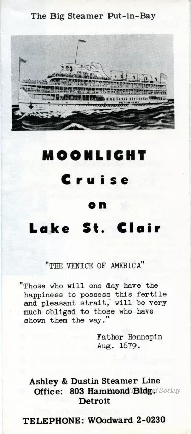Brochure - Moonlight Cruise on Lake St. Clair
