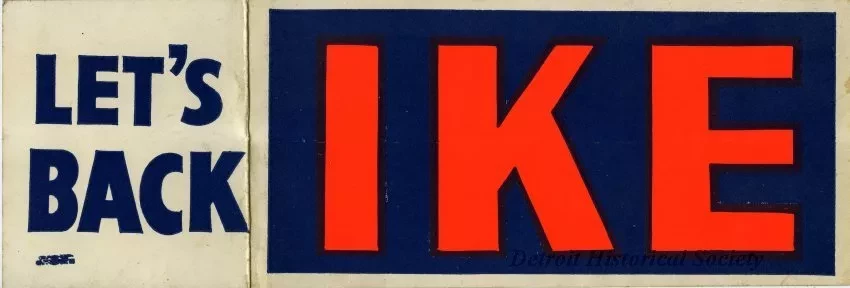 Sticker, Bumper - Let's Back Ike