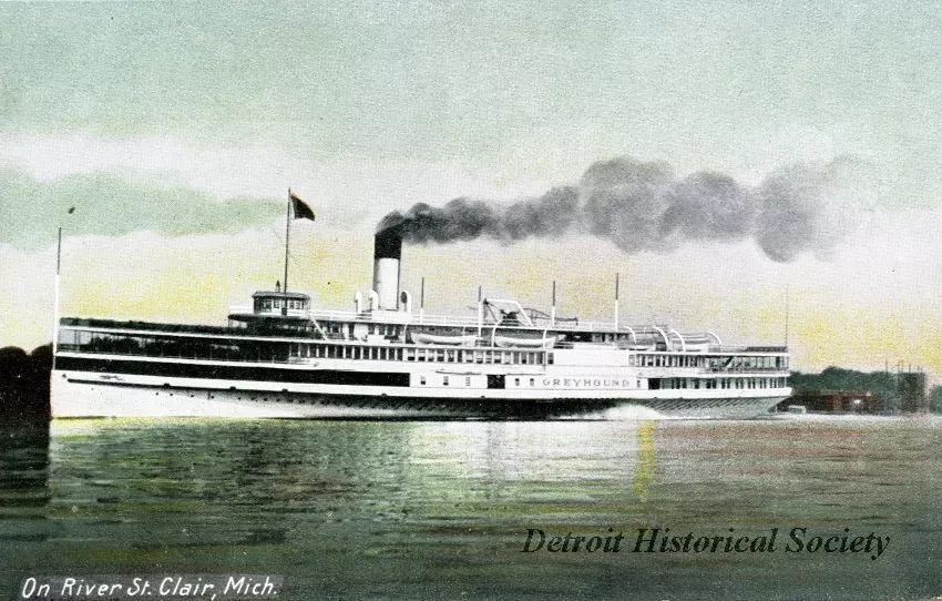 Postcard - On River St. Clair, Mich.