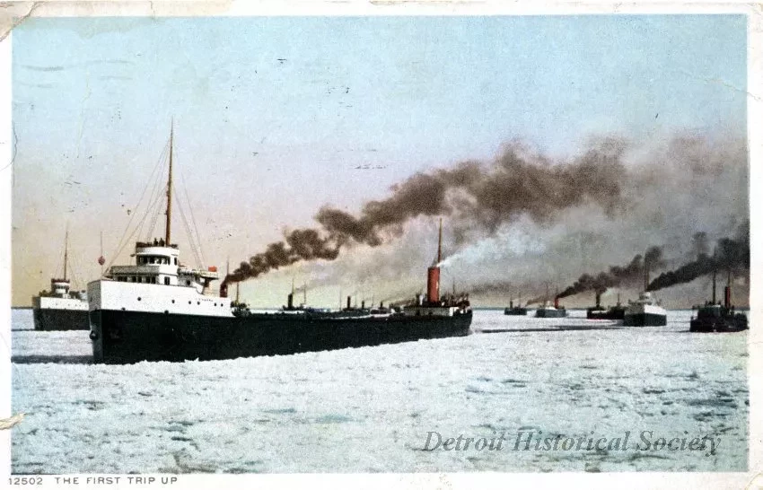 Postcard - 12502 The First Trip Up