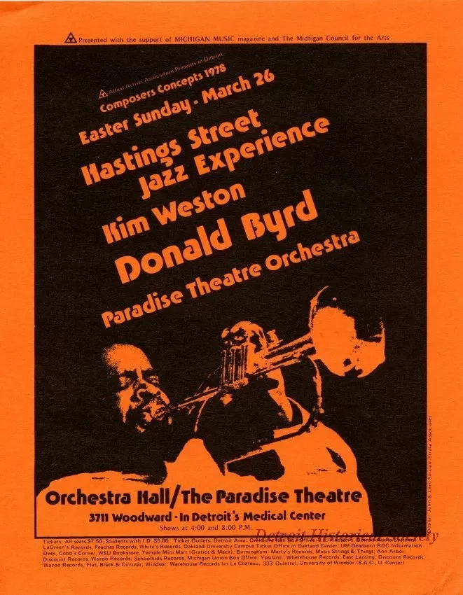 Card, Advertising - Hastings Street Jazz Experience