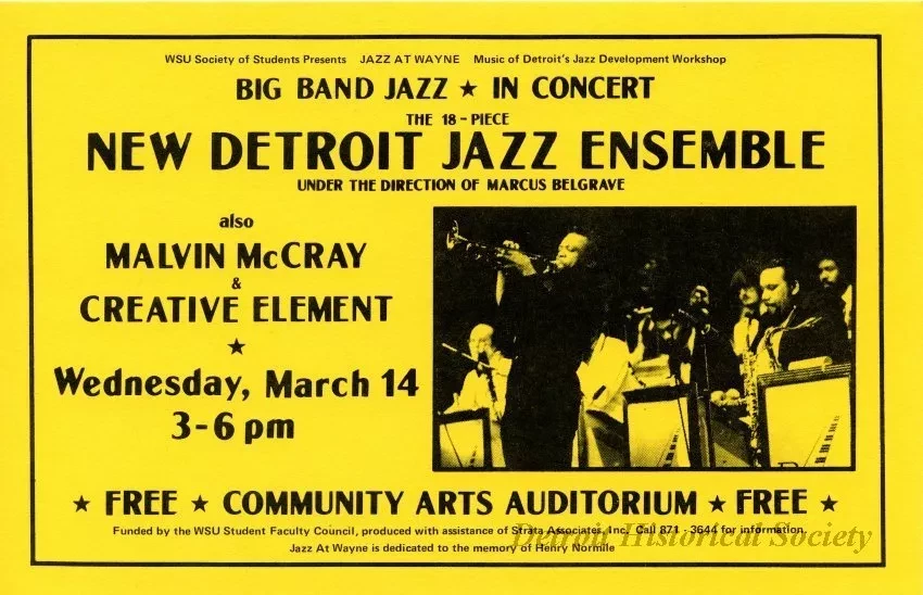 Advertisement - New Detroit Jazz Ensemble