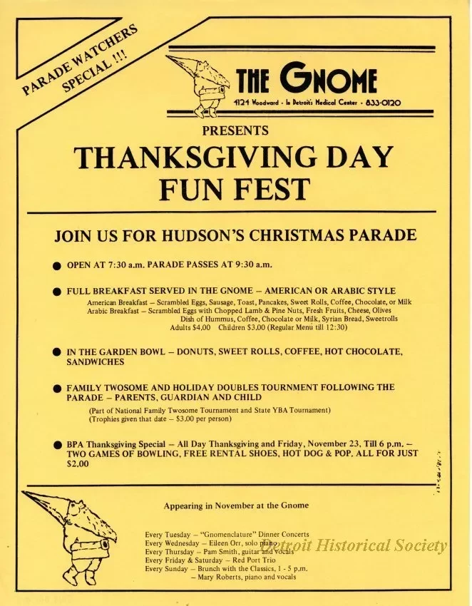Advertisement - Thanksgiving Day Fun Fest