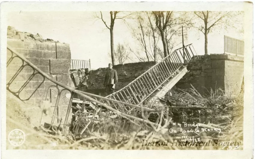 Postcard, Picture - #4 Bridge on road to Stenay, 11/12/18