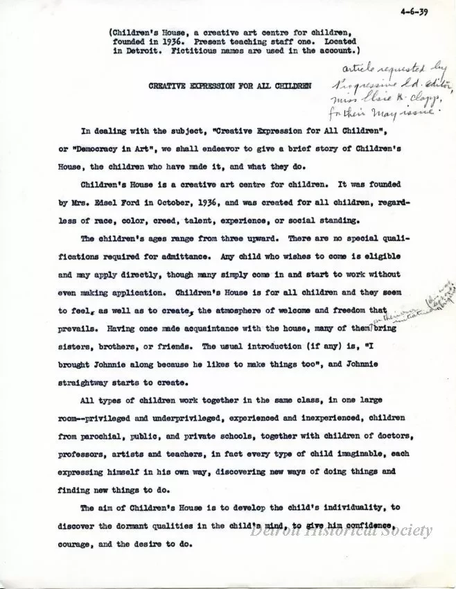 Article - Creative Expression for All Children