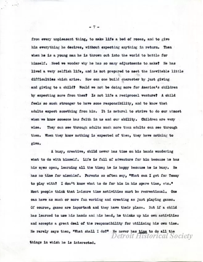 Article - Children's House.