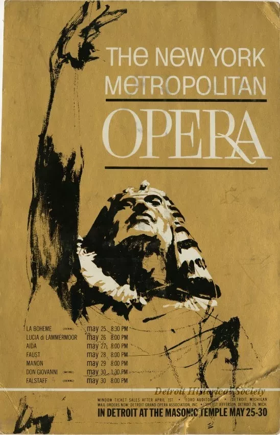 Poster, Theater - The New York Metropolitan Opera
