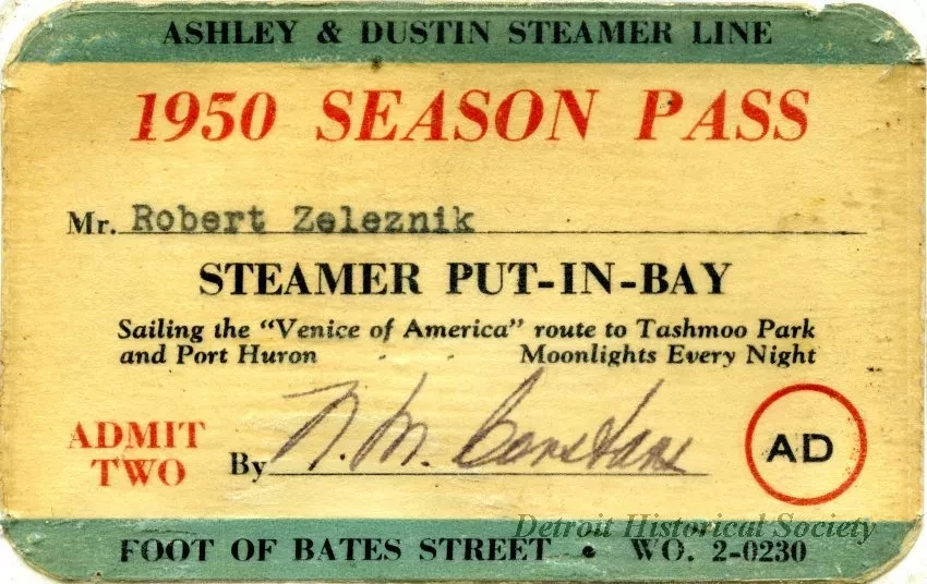 Pass - 1951 Season Pass