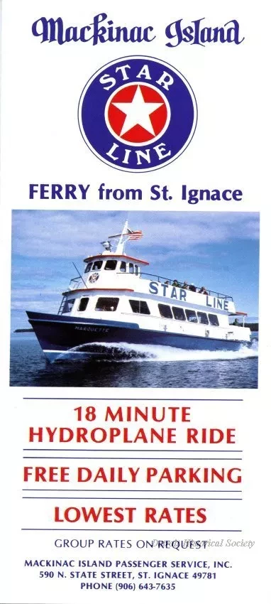 Brochure - Mackinac Island
Star Line Ferry from St. Ignace