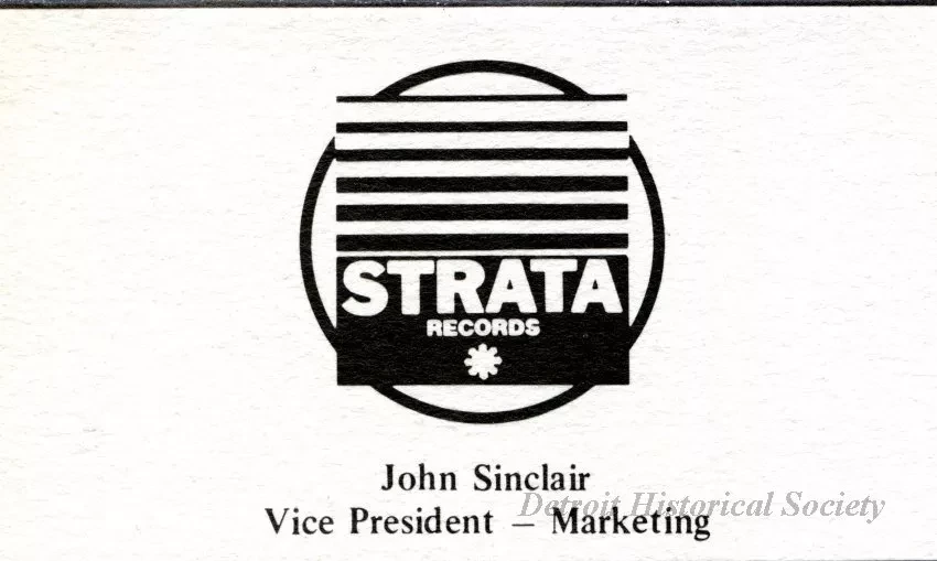 Card, Business - Strata Records
John Sinclair, Vice President - Marketing