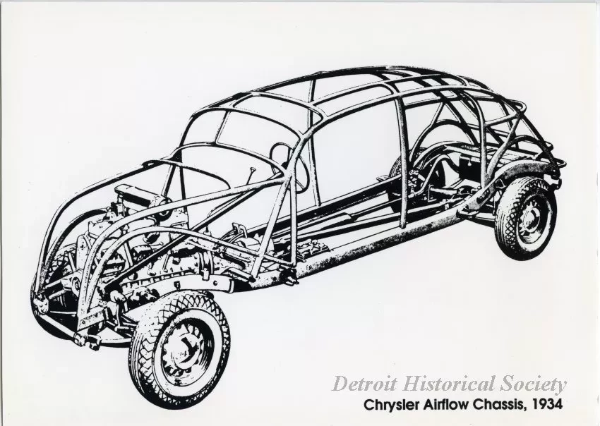 Print, Photographic - Chrysler Airflow Chassis, 1934