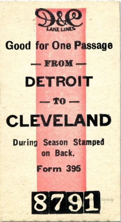 Ticket, Transportation - D&C Lake Lines